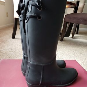 Tall Lace Rain Boots